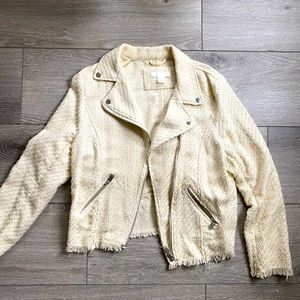 H&M Light Cream/Off White Jacket Sz 8 Women